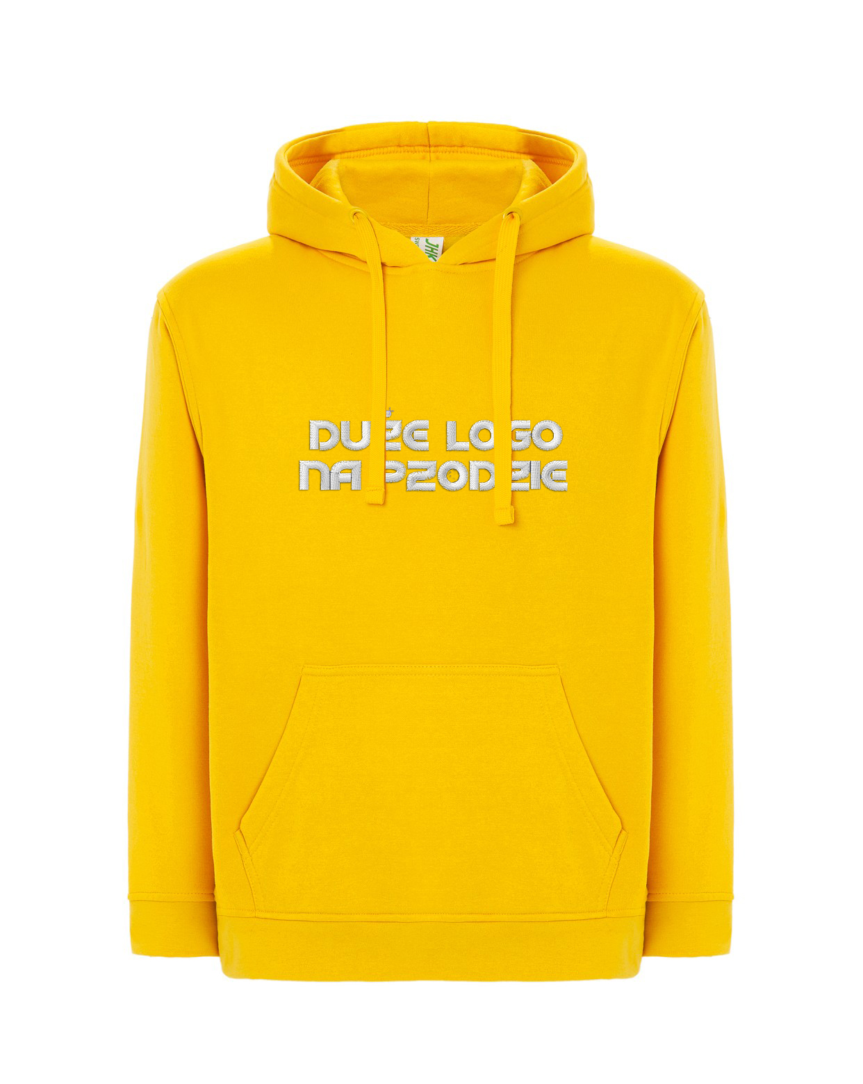 Bluza kangurka bawełna Żółta Bluza z Haftem