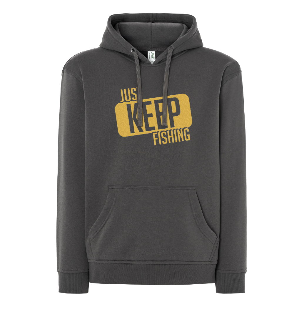 Bluza kangurka bawełna Bluza z Haftem Keep Fishing