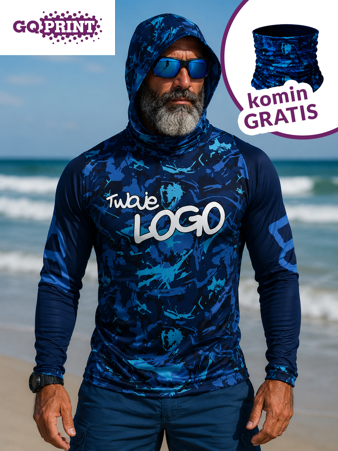Pstrąg Koszulka Blue Moro