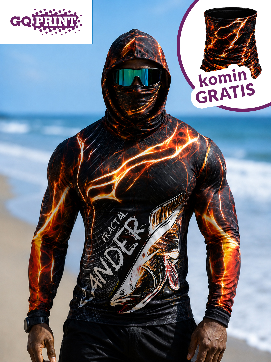 Sandacz Koszulka / Bluza Fractal Zander