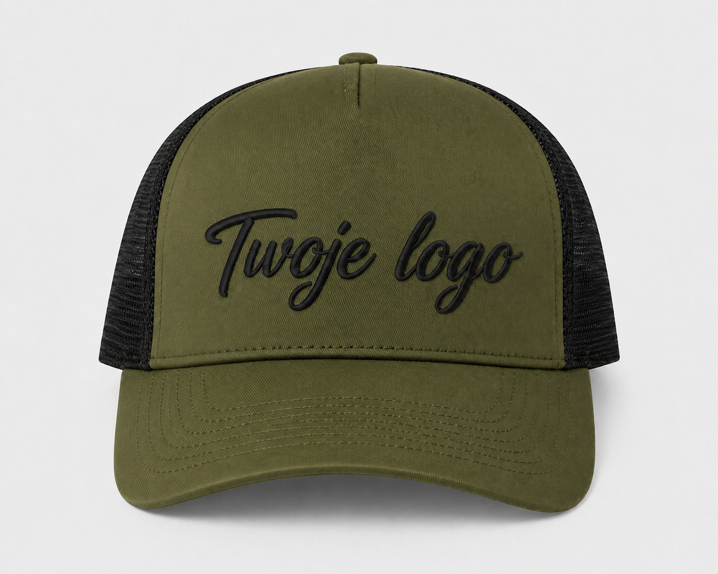 Czapki z haftem Czapka z daszkiem trucker z haftem 