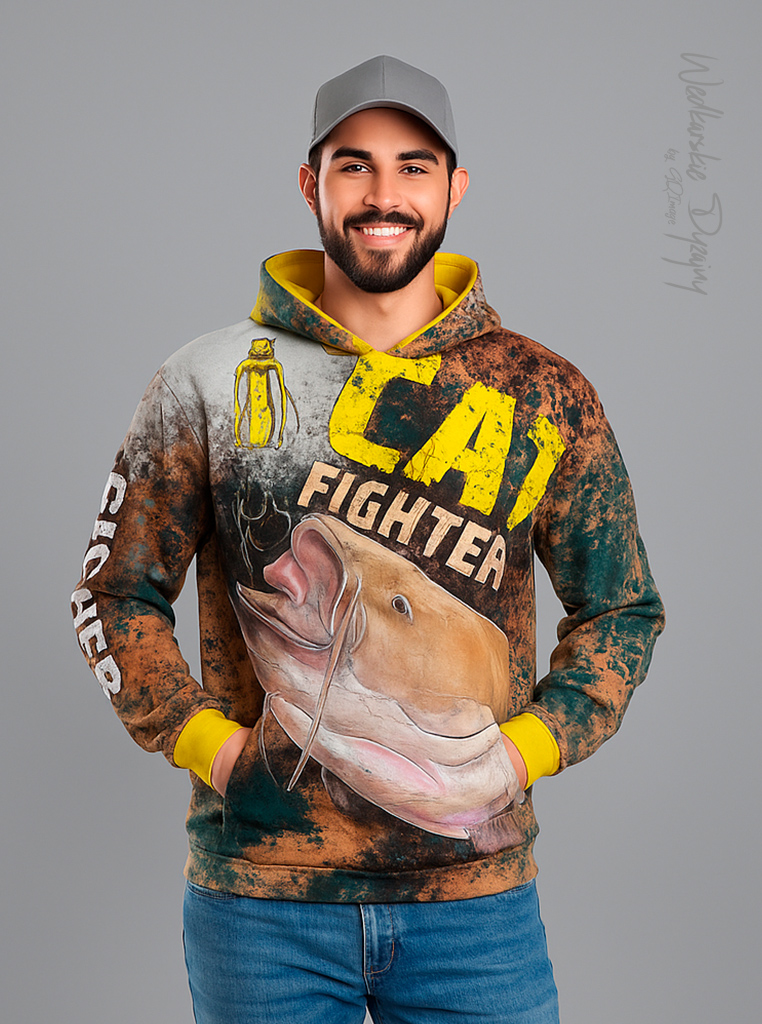 Bluzy z kapturem Bluza zawodnicza Catfish Fighters