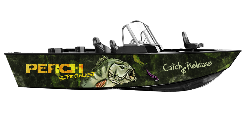 Okleiny na łodzie Perch Specialist okleina łodzi