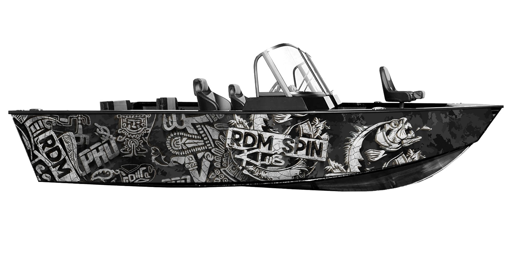 Okleiny na łodzie RDM SPIN Klub