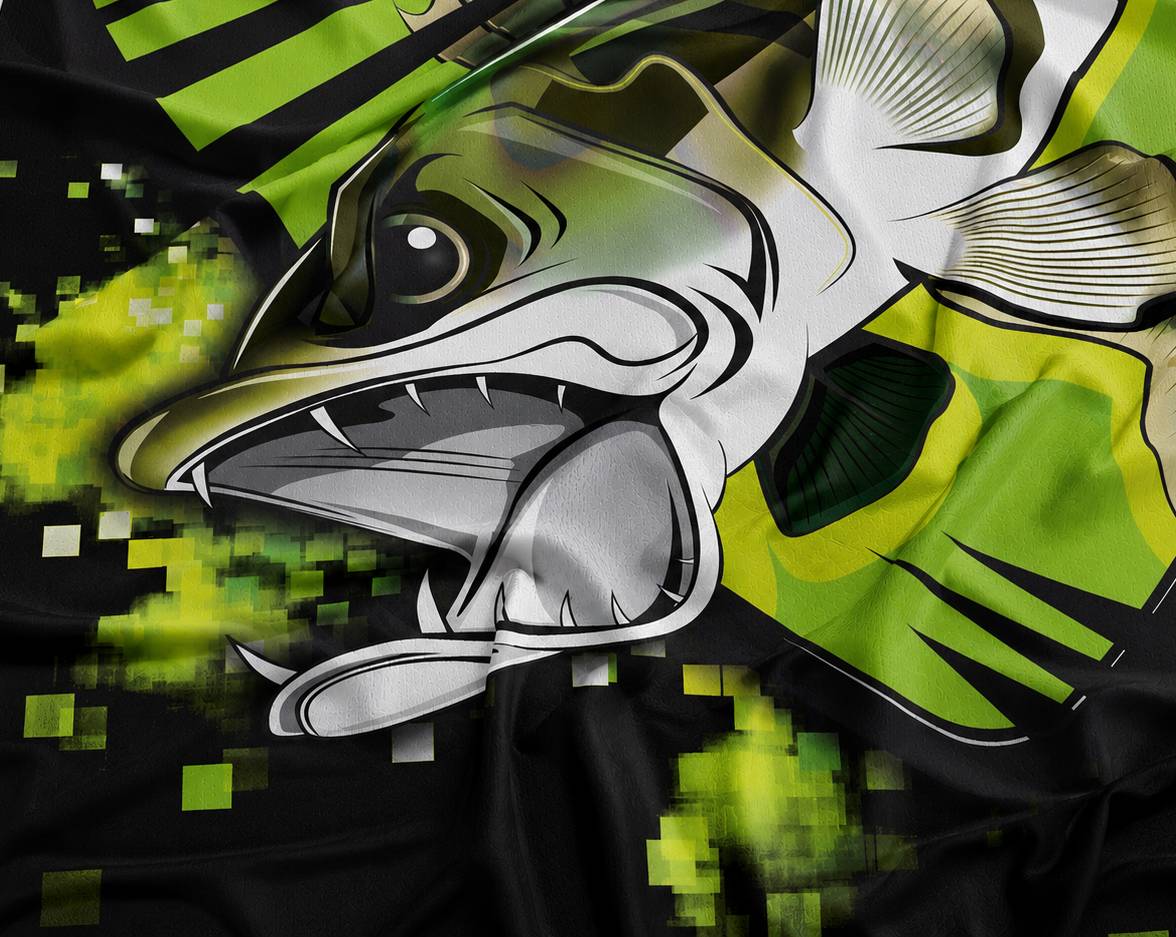 Cartoon Zander Koszulka UV + Komin