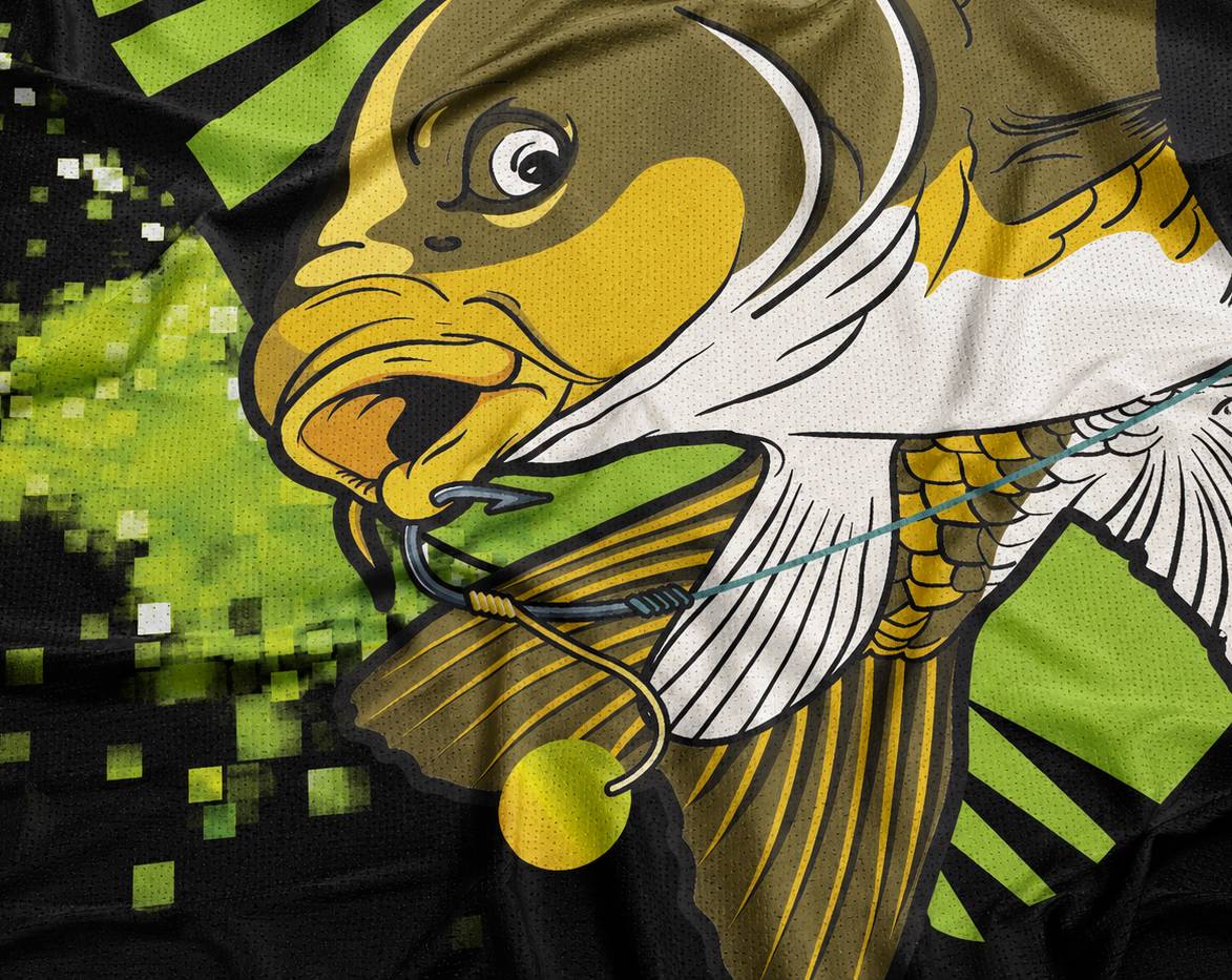 Koszulka Cartoon Carp UV + Komin