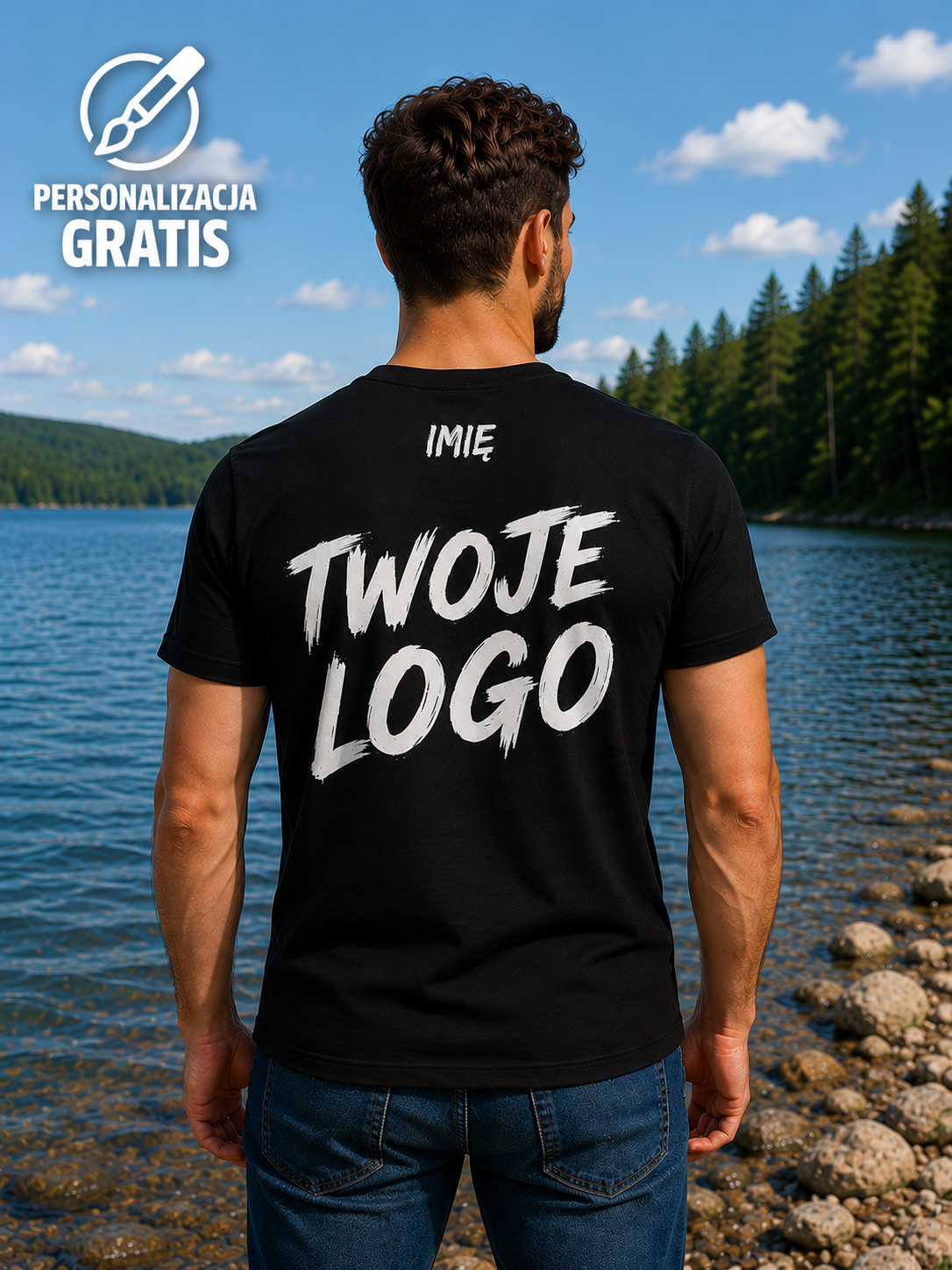 T-shirt wędkarski czarny dla spinningisty Pike From Hell - szczupak