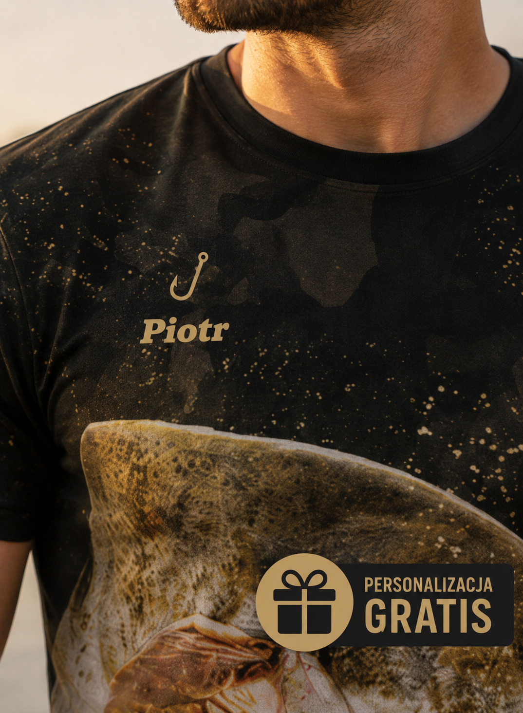 T-shirt Męski dla wędkarzy z motywem suma - Only Catfish