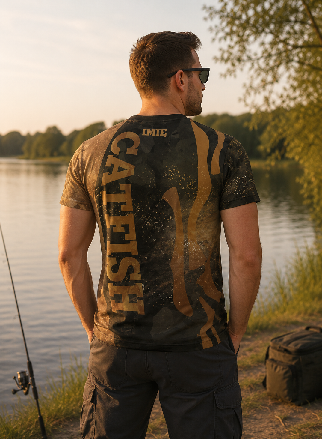 T-shirt Męski dla wędkarzy z motywem suma - Only Catfish
