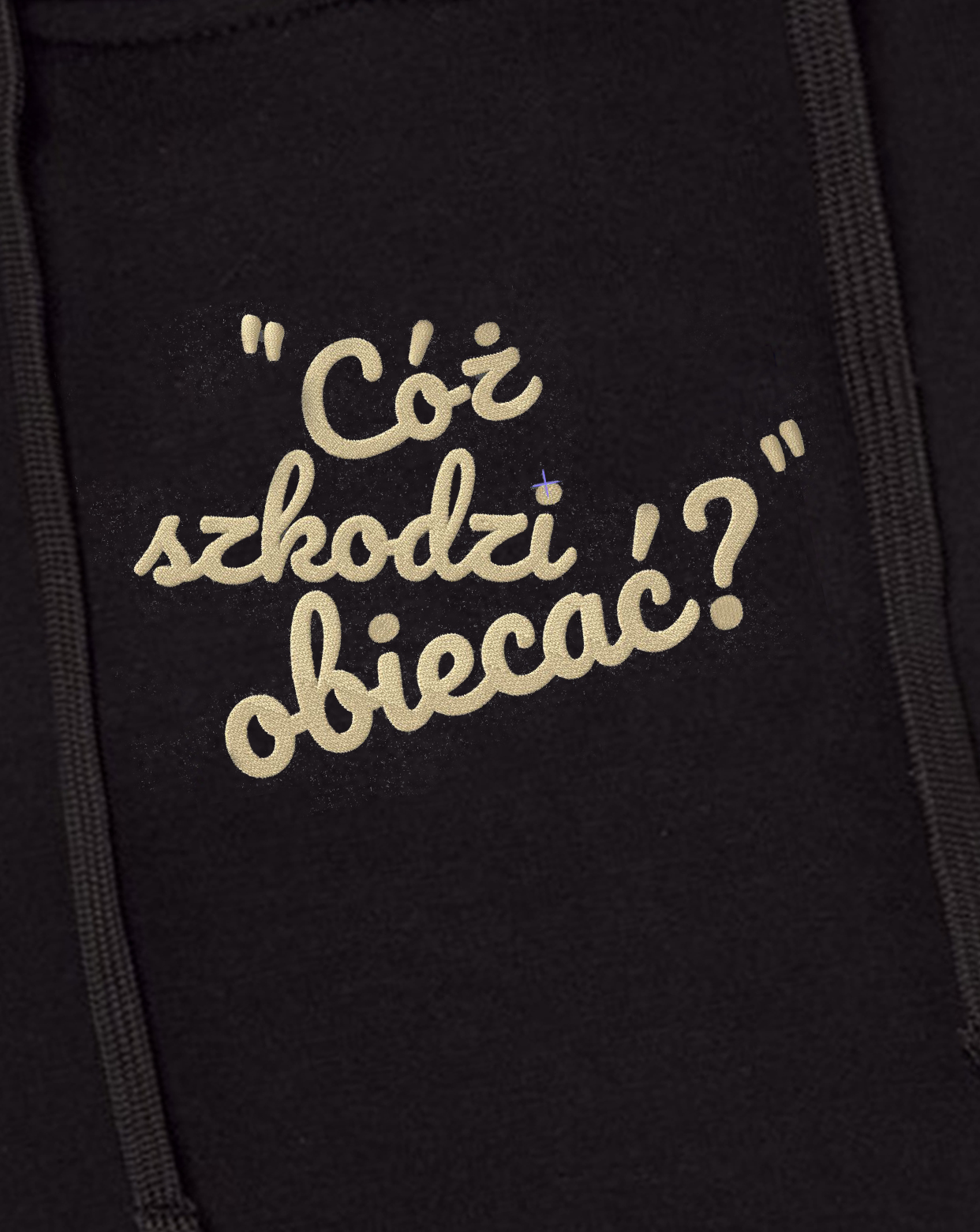 Czarna Bluza z Haftem  