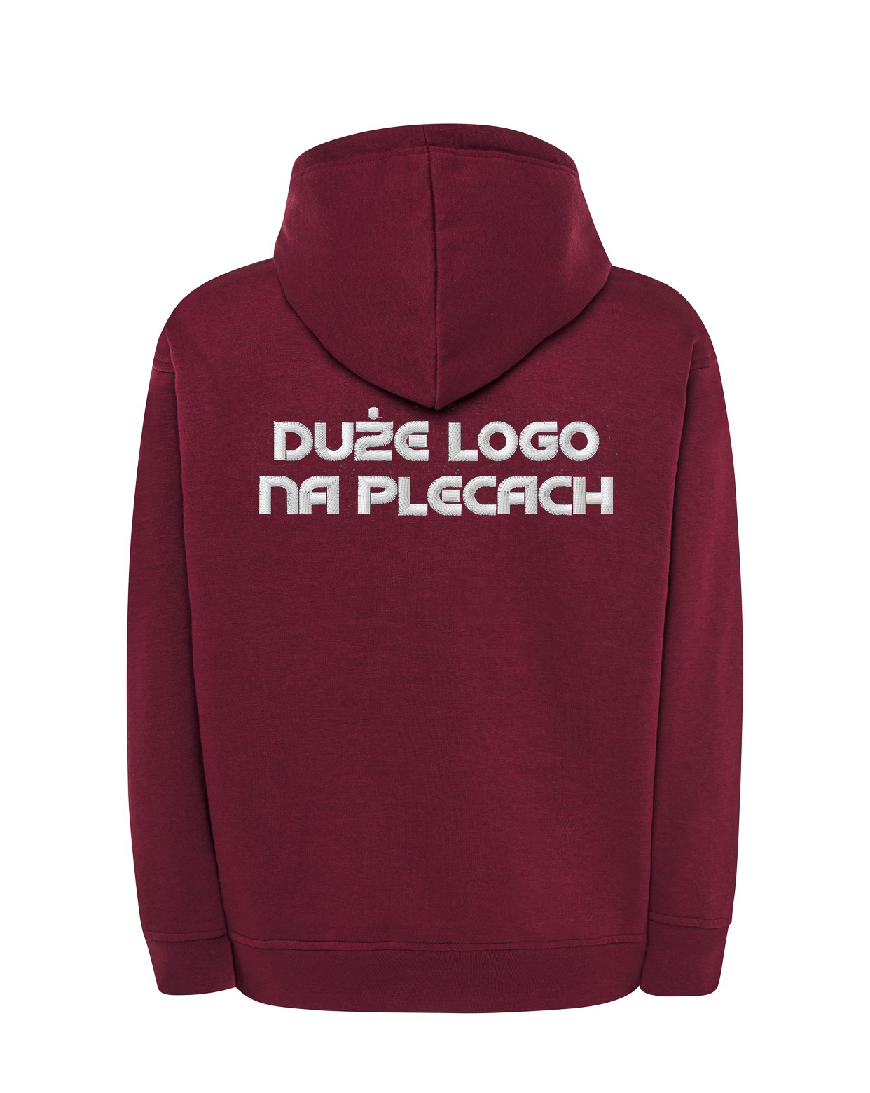 Bluza z Haftem Burgundy