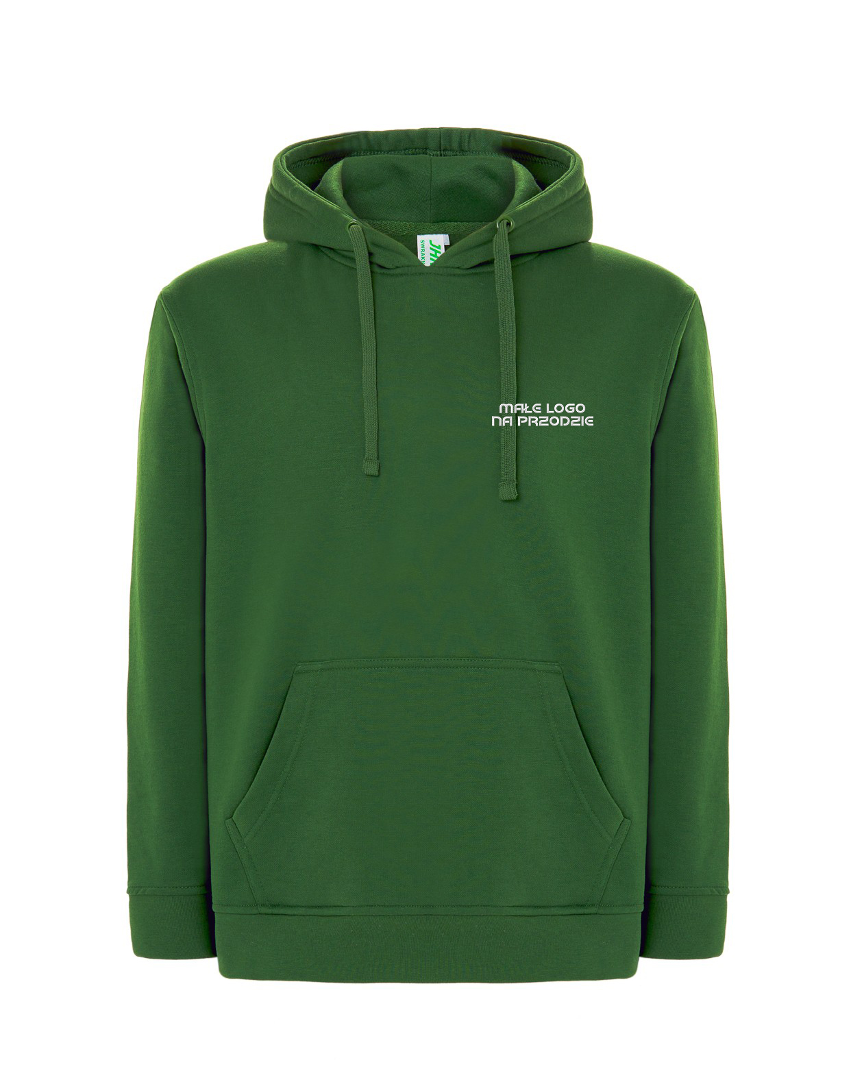 Bluza z Haftem Butelkowa Zieleń