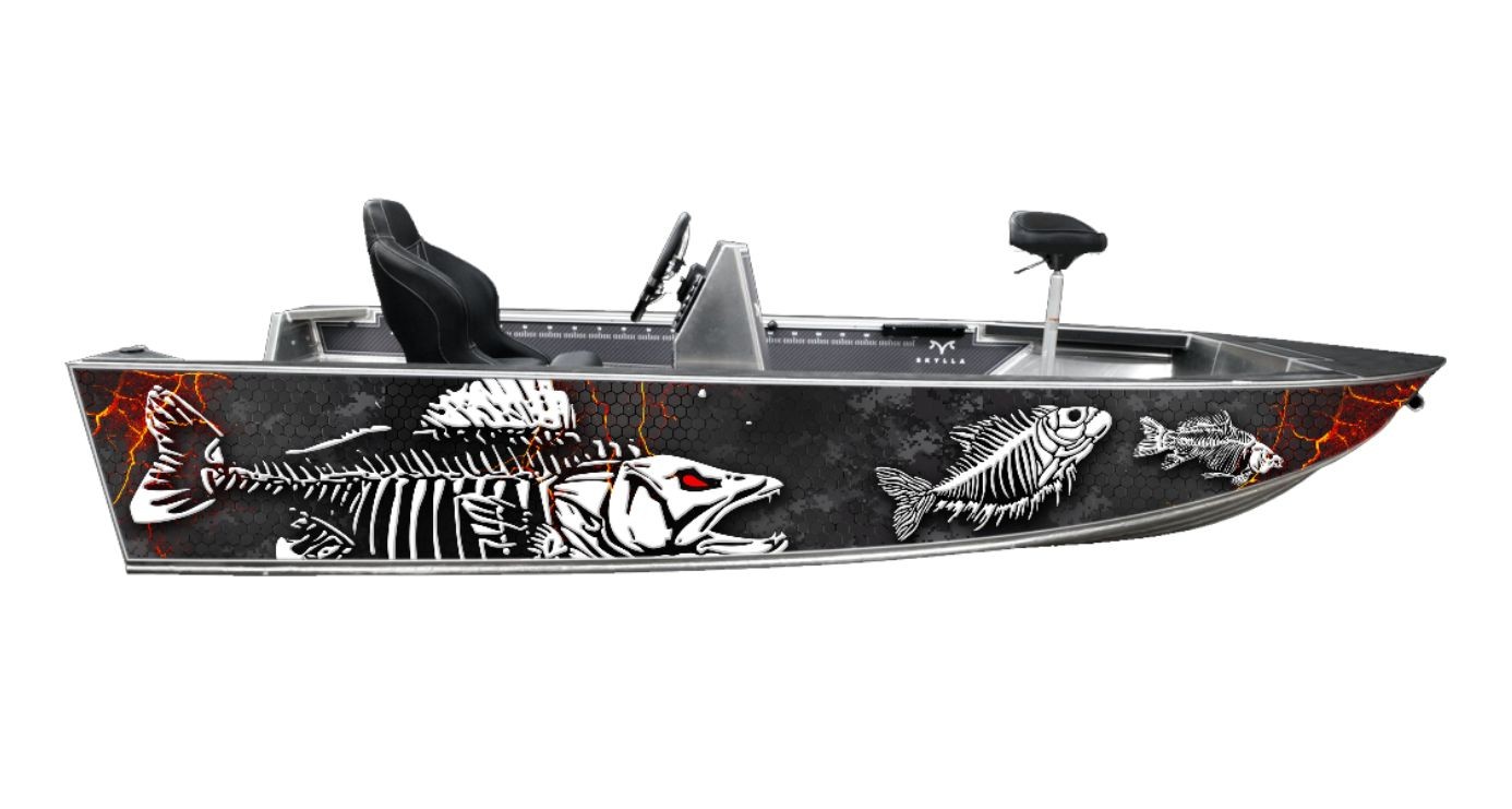 Fishbone Fishing - grafika na łódkę