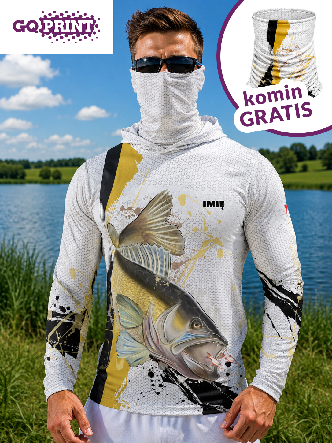 Bluza wędkarska z długim rękawem zawodnicza Sandacz Light