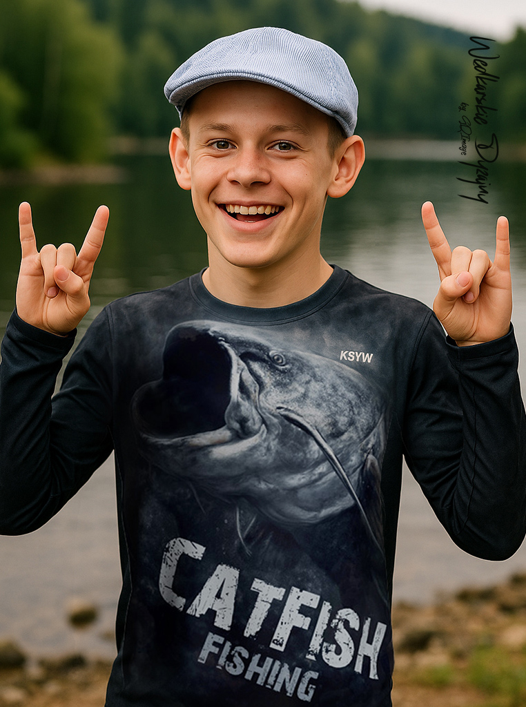Catfish Fishing  Longsleeve wędkarski