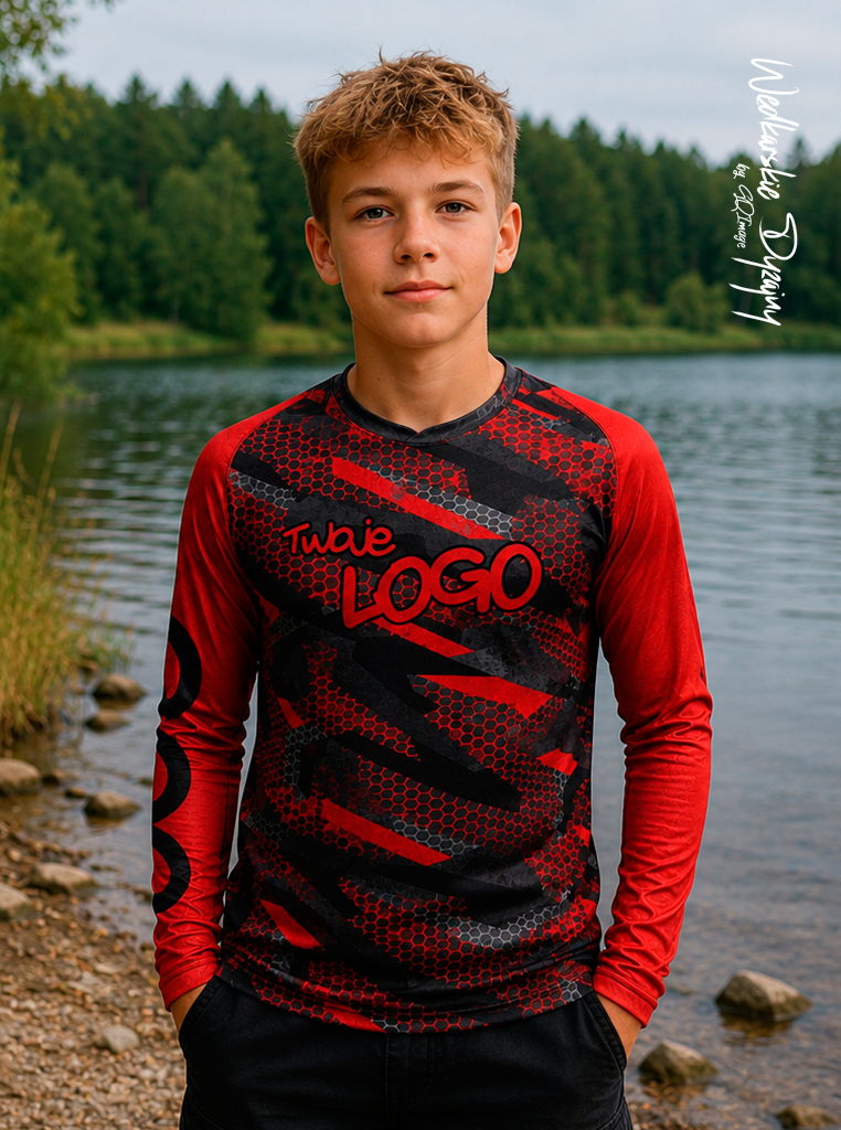 Koszulka Red Camuflage
