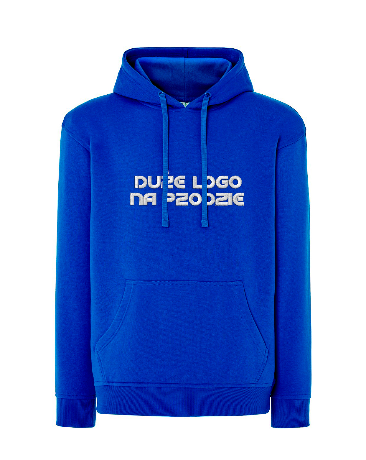 Granatowa Bluza z Haftem 